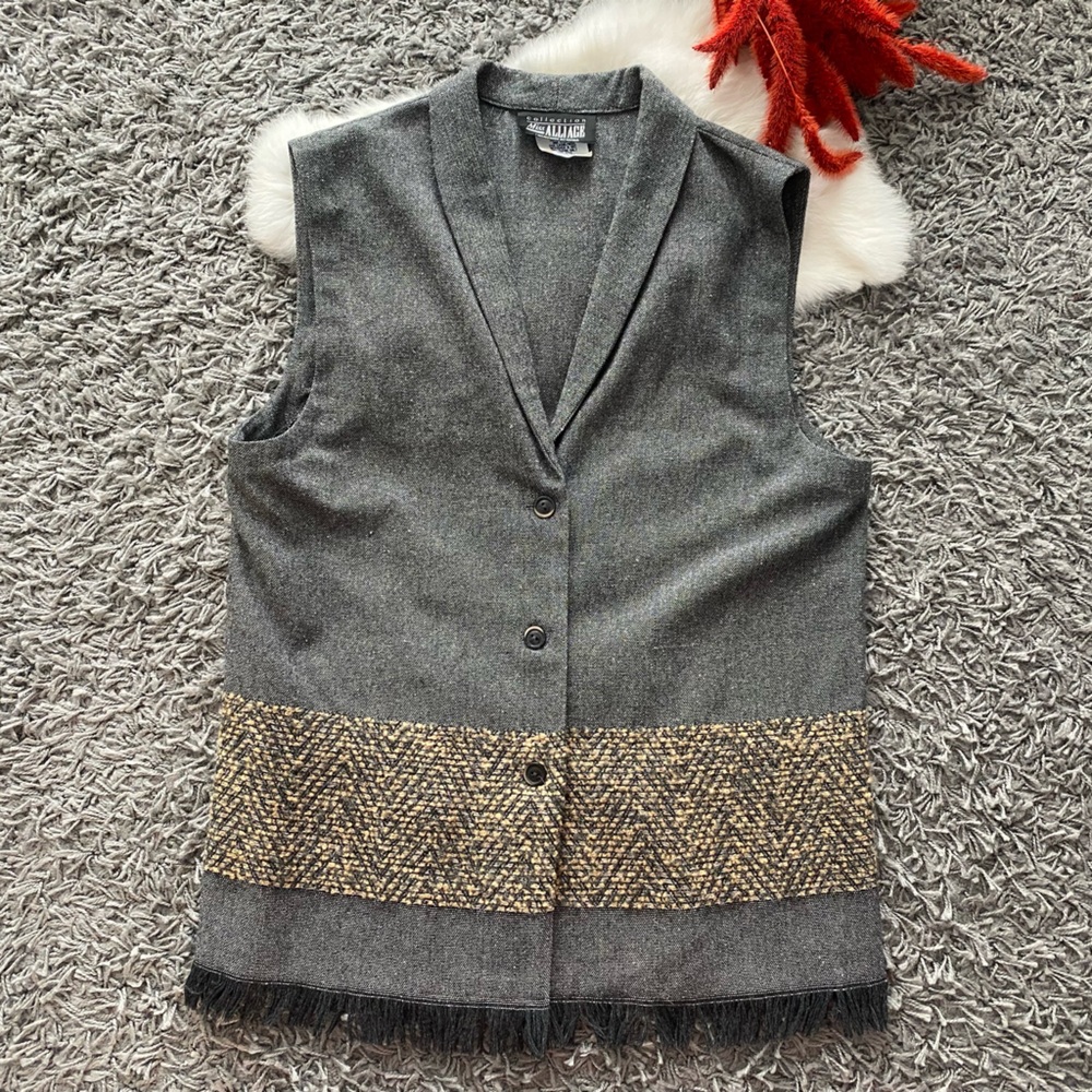 Vintage Miss Alliage Wool Blend Vest